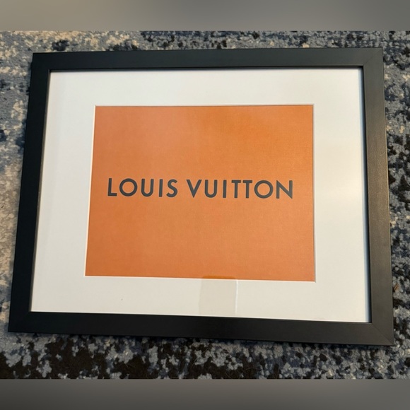 Louis Vuitton authentic box framed art 12 x 15 - Picture 1 of 1